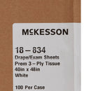 McKesson Nonsterile Physical Exam Drape, 40 x 48 Inch (Case of 100)