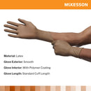 McKesson Perry Latex Surgical Glove, Size 8, Brown (Case of 4 Boxes)