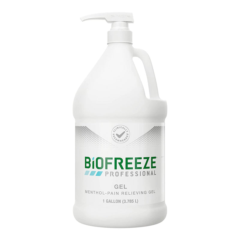Biofreeze Professional Pain Relieving Gel, 1 Gallon Pump Bottle (Case of 4)