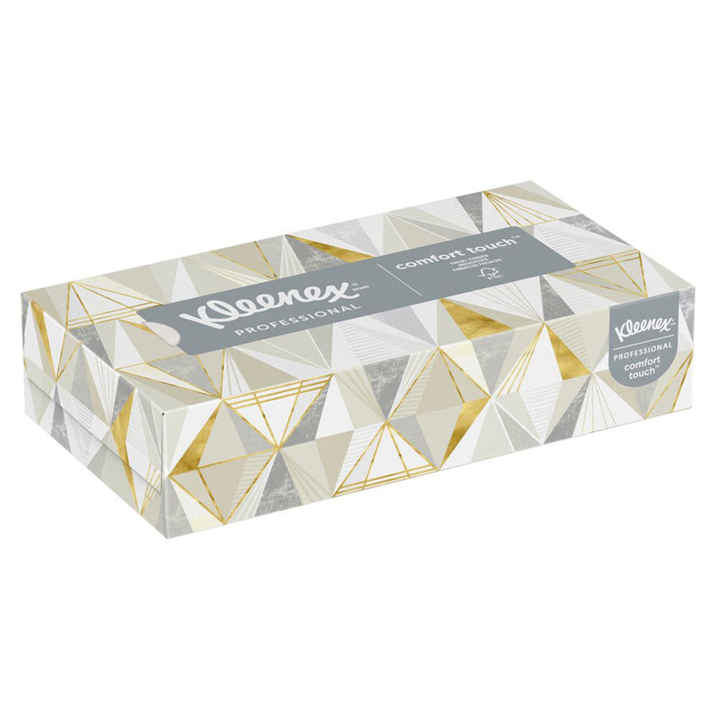 Kleenex Facial Tissue, White, 8.4 x 8.6 Inch (Case of 12)