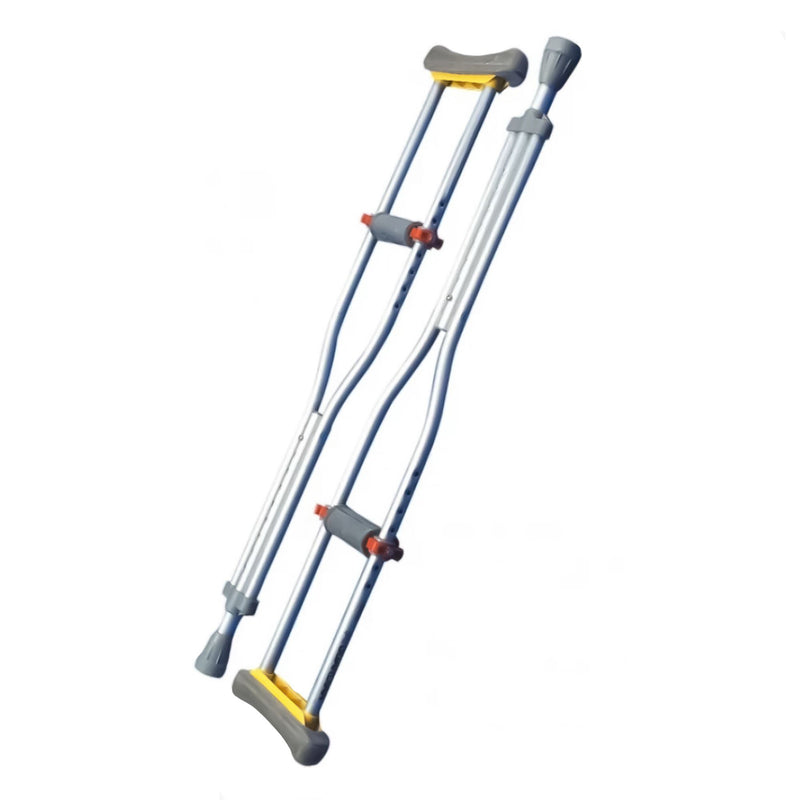 Underarm Crutches ProCare Adult 5 Foot 2 Inch to 5 Foot 10 Inch User Height Aluminum Frame 300 lbs. Weight Capacity (Pair)