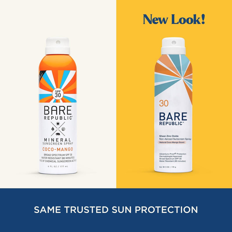 Bare Republic Sheer Zinc Oxide Sunscreen Nonaerosol Spray SPF 50 Coco Mango (12/CS) 