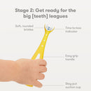 Toothbrush Training Set frida baby Grow With Me Yellow Ages 6 Months and Up (12/CS) 