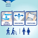 Essity HMS North America Inc Tena ProSkin Stretch Ultra Incontinence Brief, Medium (72/CS) 