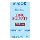 Major 220-mg Zinc Sulfate Capsules (Box of 100)