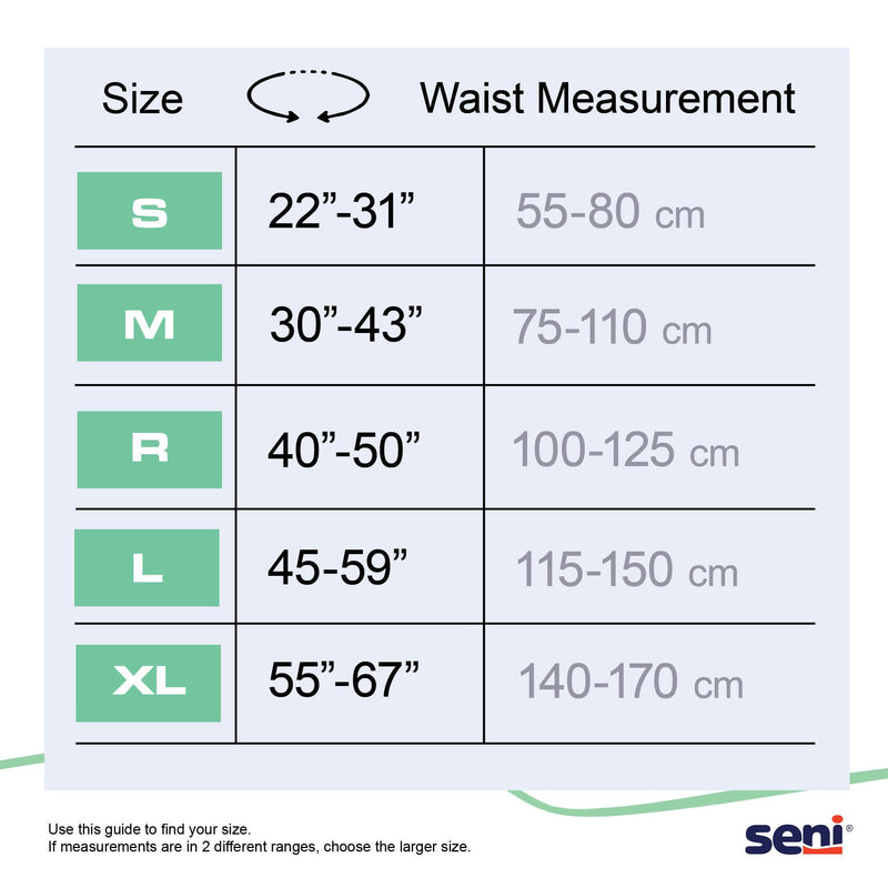 Seni Super Plus Overnight Heavy to Severe Absorbency Incontinence Brief, Medium (10/PK)