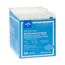 Medline Sterile USP Type VII Gauze Sponge, 2 x 2 Inch, 8-Ply (Case of 3000)