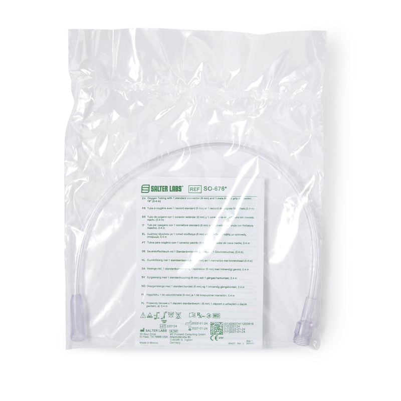 Sun Med Salter Labs Concentrator Humidifier Adapter Tubing, 15 in. (50/CS)