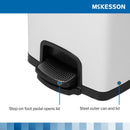 McKesson White Square Step-On Trash Can, 8 gallon (Case)