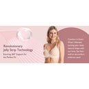 Nursing Bra Momcozy Jelly Strip 34 to 36 Inch Chest Medium Beige Back Hook and Eye Closure Adjustable Shoulder Strap 