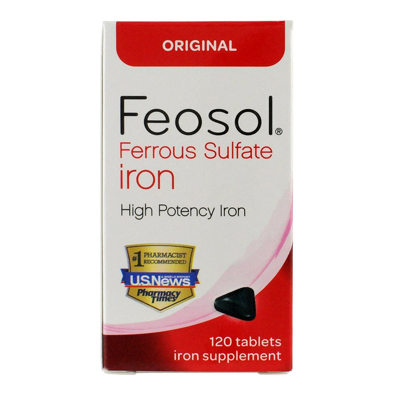 Meda Consumer Healthcare Feosol Ferrous Sulfate Iron Tablets Original 