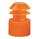 McKesson Flanged Plug Cap, Orange, Polyethylene for Use with 13 mm Tubes (Case of 20000)