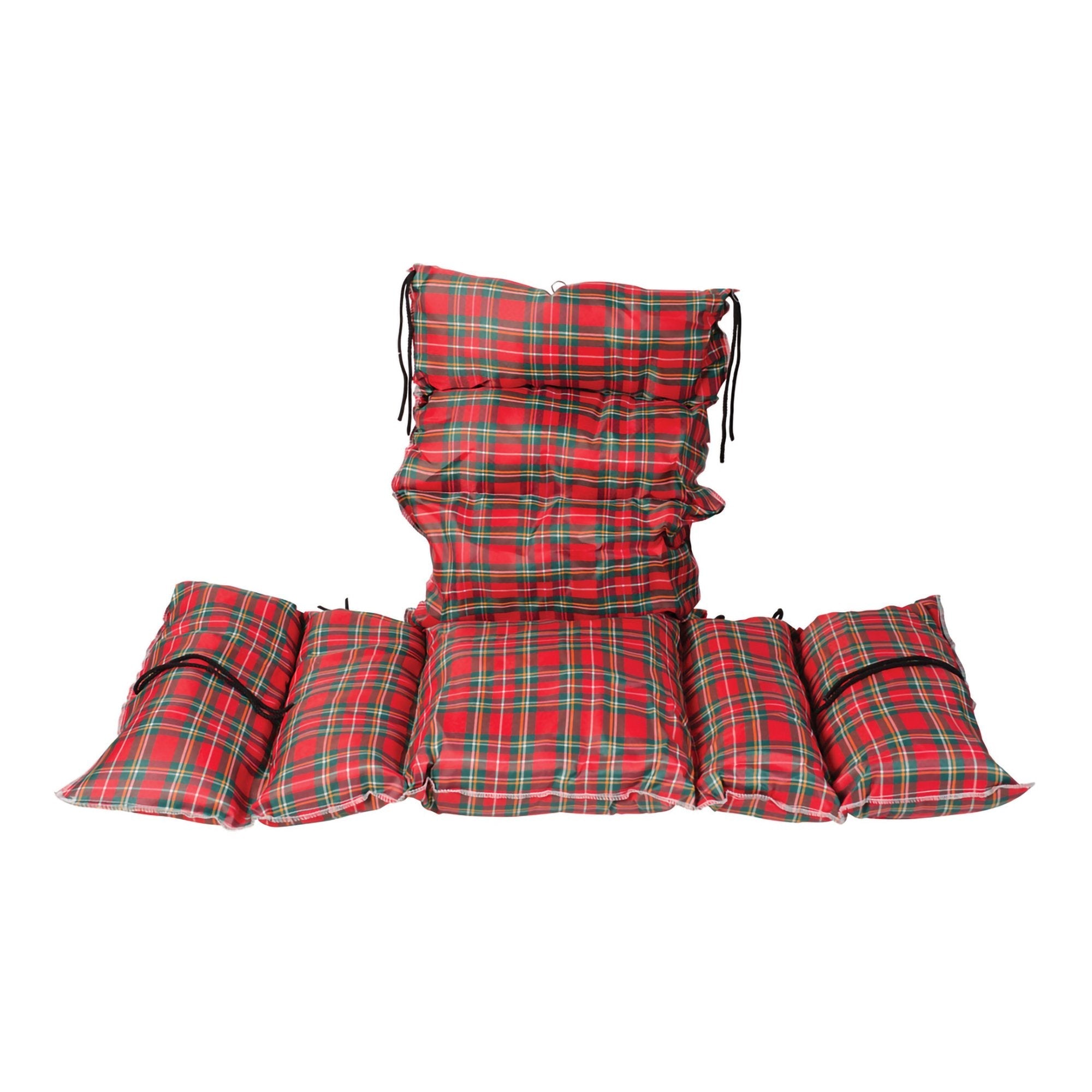Mabis Healthcare DMI Comfort Wheelchair Cushion, Plaid 
