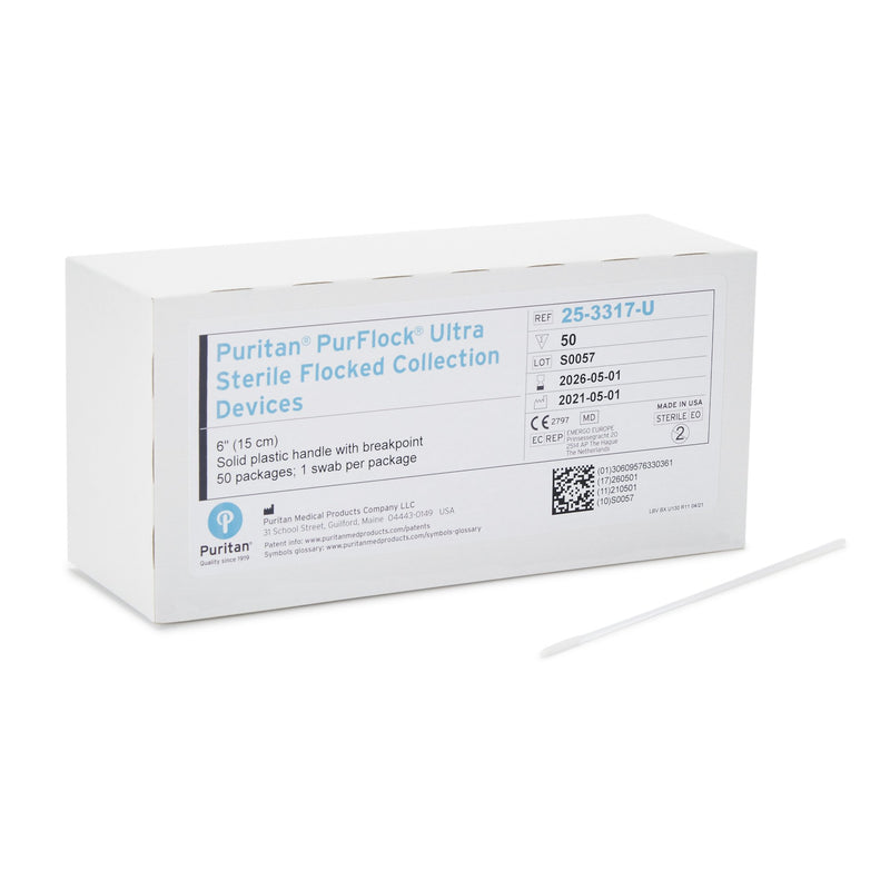 PurFlock Ultra Nasopharyngeal Collection Swab, 6-Inch Length (Case of 500)