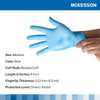 McKesson Confiderm 4.5C Nitrile Exam Glove, Medium, Blue (Case of 1000)