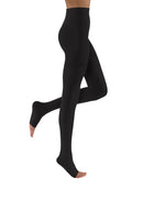 STOCKING COMPRESSION WAIST30-40MMHG OPEN LG BLK 1/PR