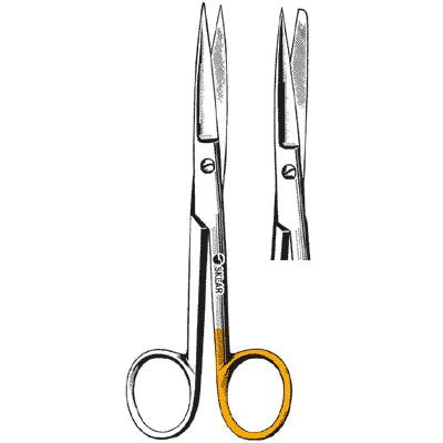 Sklarcut Operating Scissors - 5-1/2", Straight, Sharp/Blunt, 1 Standard Edge, 1 Micro-Serrated Edge - 15-3505 