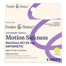 Foster & Thrive Less Drowsy Motion Sickness Meclizine HCl 25 mg Tablets (Box of 8)