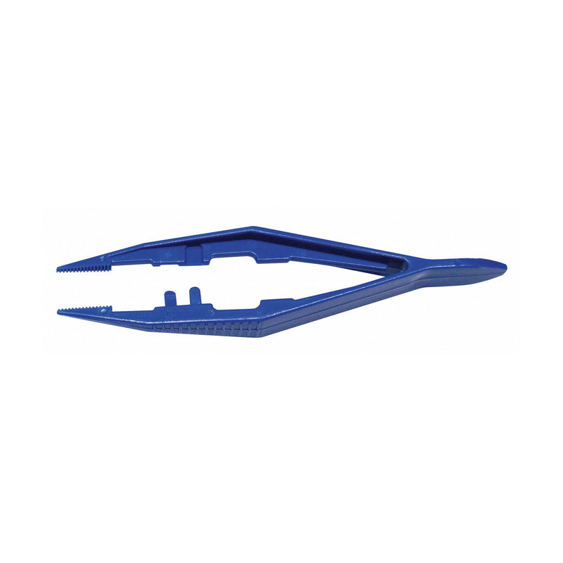 Medique Plastic Tweezers with Serrated Tips, 4.5 Inches Long (Bag of 100)