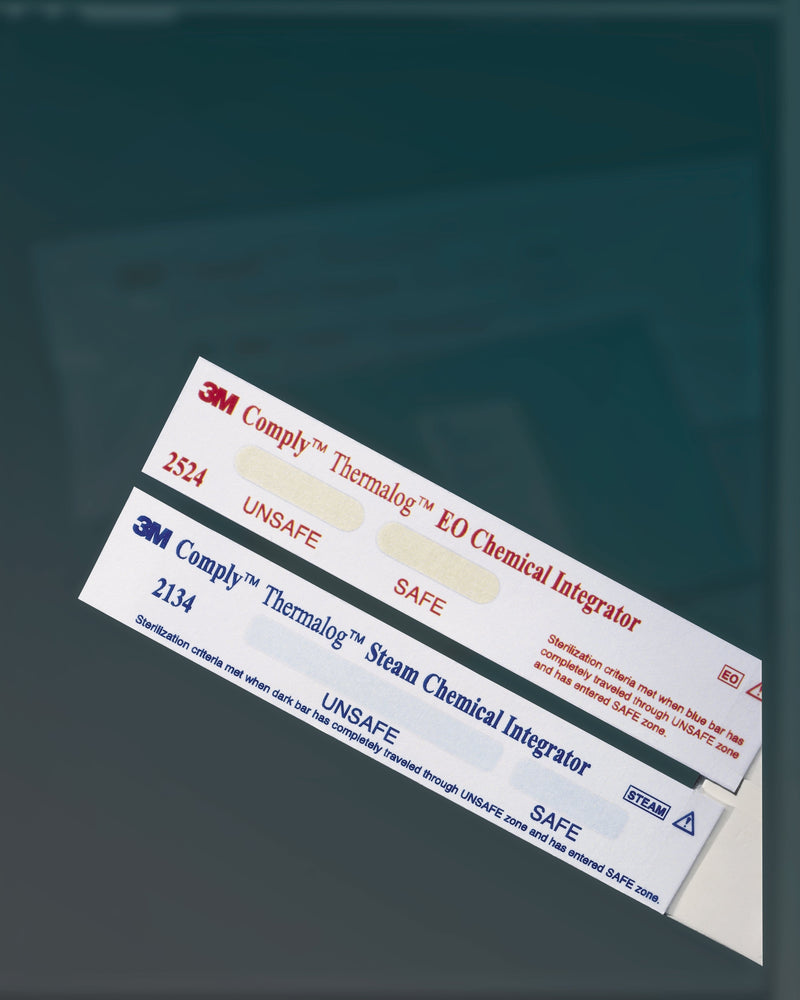 Solventum Corporation Sterilization Chemical Integrator Strip Comply Thermalog Steam Cycle Dependent Type 5 (8/CS) 