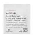 McKesson Benzalkonium Chloride Antiseptic Skin Wipes (Case of 1000) 