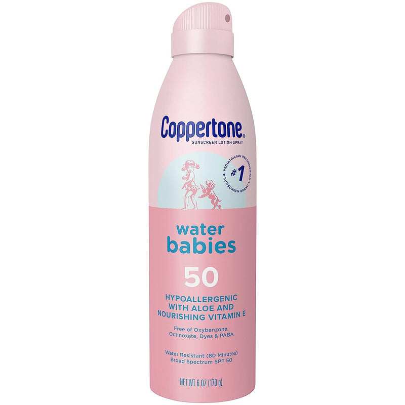 Beiersdorf Coppertone Water Babies Sunscreen Spray, SPF 50 