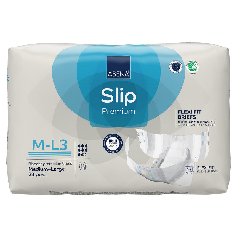 Abena Slip Premium Flexi Fit Incontinence Briefs, M-L3 (23/PK)