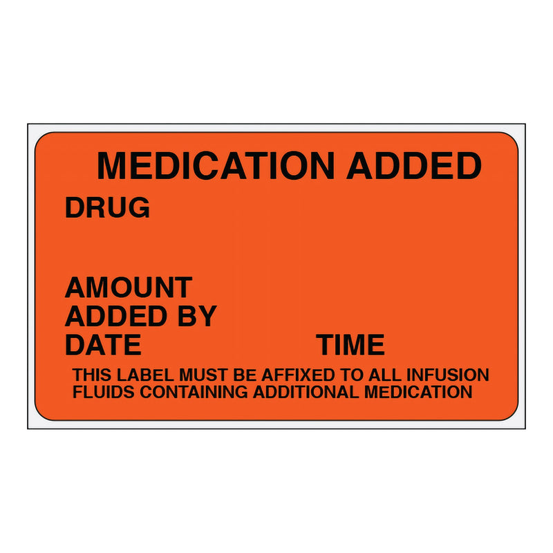 Shamrock Anesthesia Pre-Printed Label, 2.5 x 1.5 Inch (Roll of 1000)