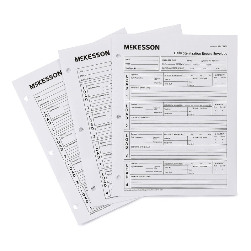 McKesson Sterilization Record Envelope (100/PK)