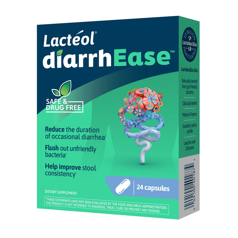 i-Health Inc Lactéol diarrhEase Digestive Postbiotic Dietary Supplement (12/CS) 