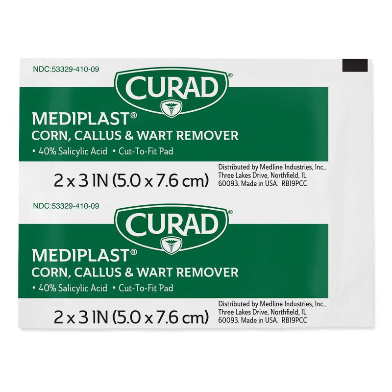Curad MediPlast Corn, Callus & Wart Remover Pads (Box of 25)