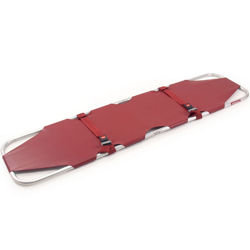 Ferno 12 Folding Emergency Stretcher - Maroon