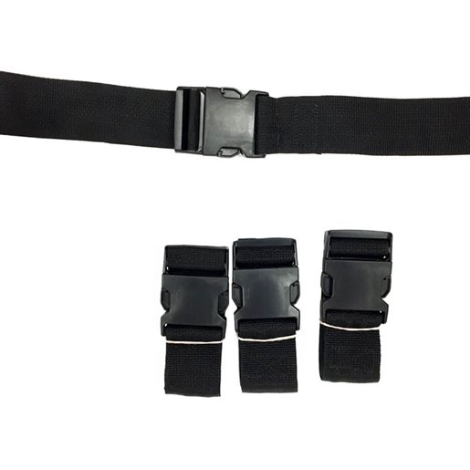 Ferno 430-P Polypropylene Restraint  2 Piece - 7 Feet - Black