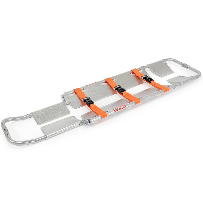 Ferno Model 65 Scoop Stretcher  With Three 430-P 7' Orange Restraints