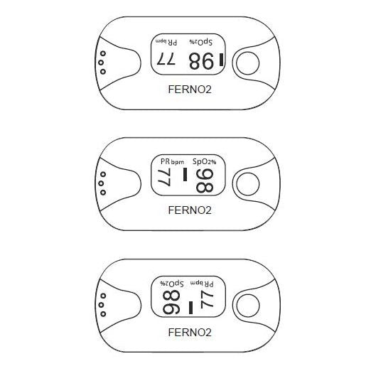 Ferno PEZO2 Fingertip Pulse Oximeter - Display Settings 2