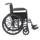 Drive DeVilbiss Healthcare drive Silver Sport 1 Wheelchair, 18-Inch Seat Width