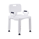 McKesson Brand McKesson Bath Bench with Removable Arm Rail and Back, 21.25 Inch Width (4/CS) 