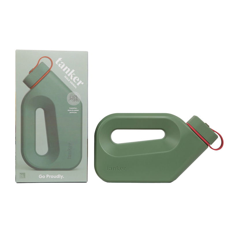 Tanker Portable Male Urinal, Khaki Green (Case of 24)