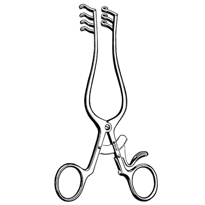 Merit Weitlaner Retractor - 5-1/2", 3x4 Teeth, Sharp - 97-372