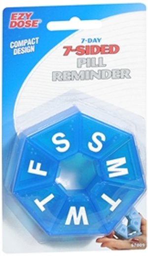 Apothecary Products EZY Dose Weekly Seven-Sided Pill Planner 