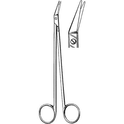 Sklar Potts-Smith Vascular Scissors (CensiTrac Marked) - 7-1/4", Angled 25°, Sharp/Sharp - 52-2825c 