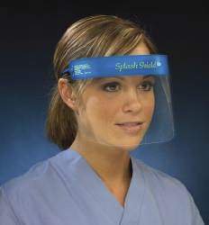 Splash Shield Face Shield Kit Splash Shield lite One Size Fits Most Half Length Anti-fog Disposable NonSterile (200/CS)
