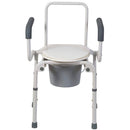 Mabis Drop-Arm Steel Commode