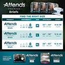 Attends Premier Briefs, Extra Large (Case of 40)