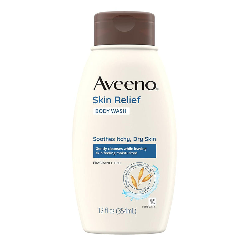 Aveeno Skin Relief Body Wash, 12 oz. Bottle (Case of 12)