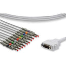Fukuda Denshi One Piece EKG Cable - 15-Pin - 10 Leads Banana