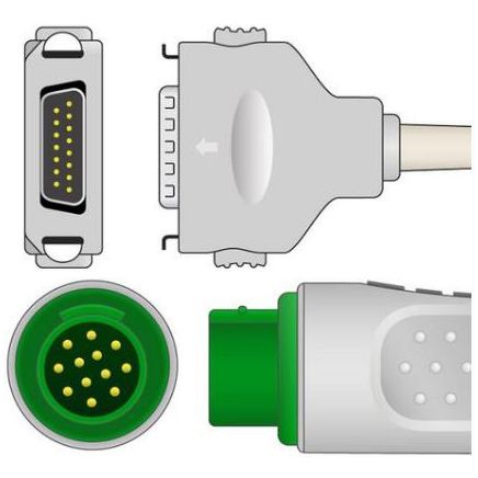 Fukuda Denshi One Piece EKG Cable Connectors