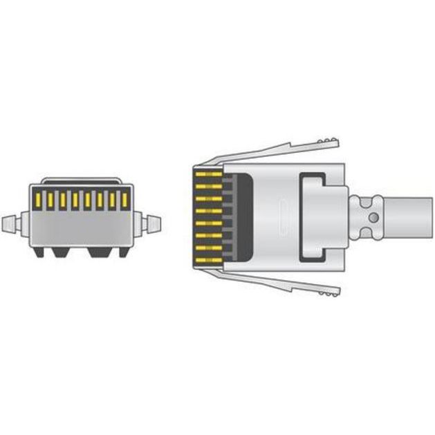 GE AM4/AM5 Coiled Patient Cable  15 Feet (4.6 m)