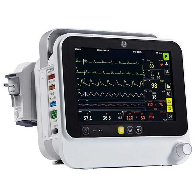 GE B125 V3 Patient Monitor  Masimo SET SpO2 and Wireless