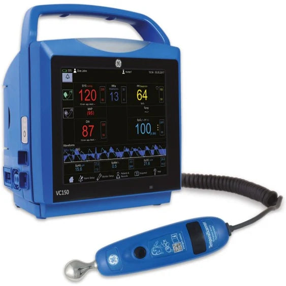 GE CARESCAPE VC150 Vital Signs Monitor  Exergen, Printer, Dinaclick, Epic/Cerner Ready